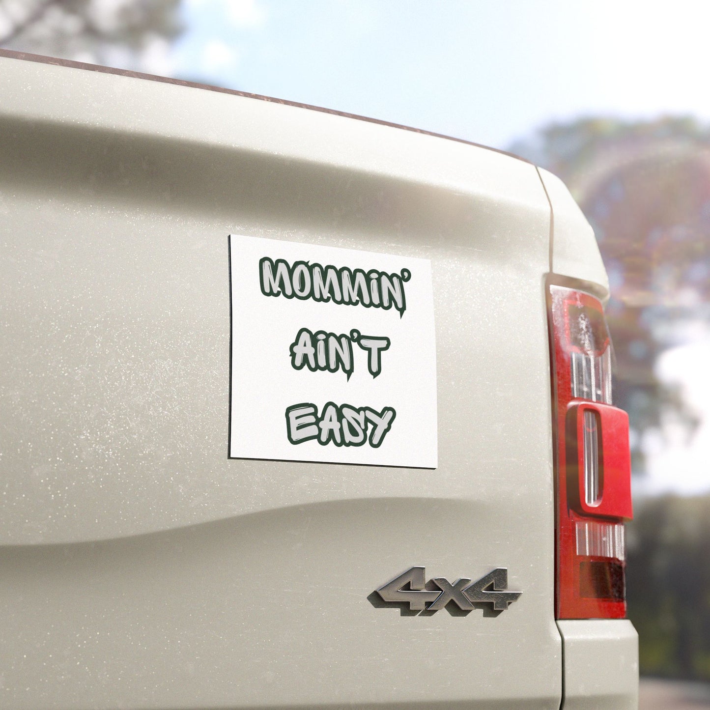 Mommin' Ain't Easy Car Magnet — Funny Mom Momlife Vinyl Magnet for Mothers, Gifts & Mother's Day