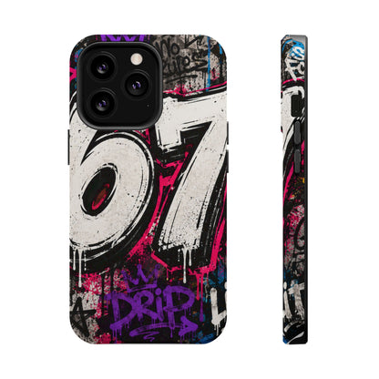 Graffiti '67' Magnetic Impact Phone Case — Urban Street Art iPhone Cover