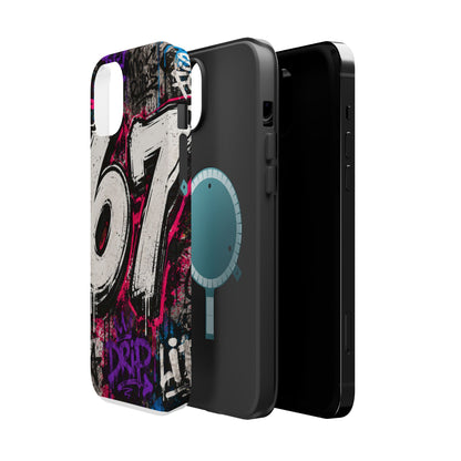 Graffiti '67' Magnetic Impact Phone Case — Urban Street Art iPhone Cover