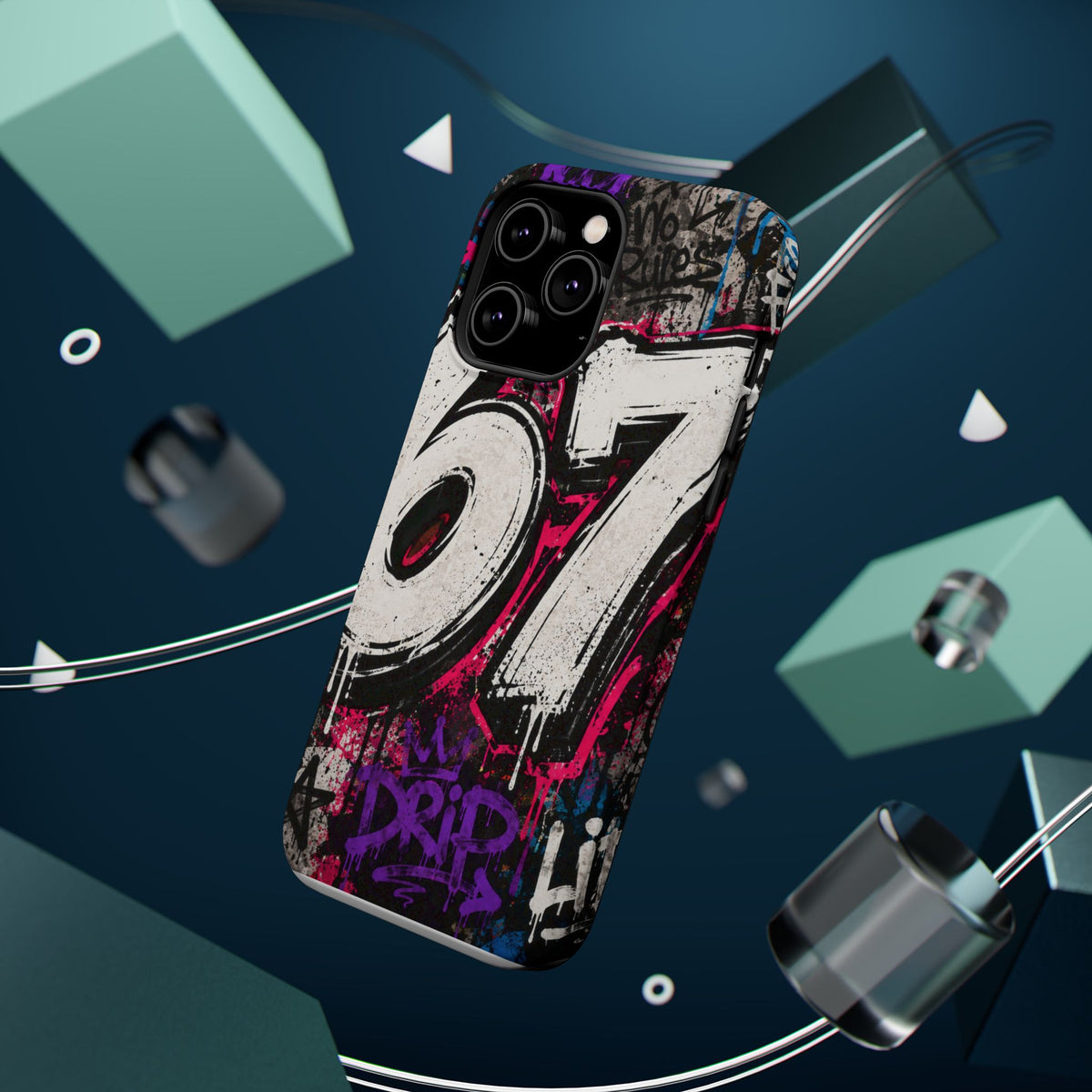 Graffiti '67' Magnetic Impact Phone Case — Urban Street Art iPhone Cover