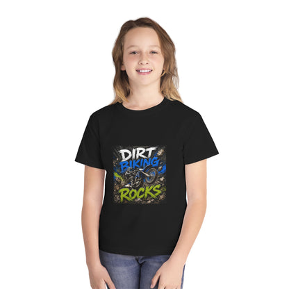 Dirt Biking Rocks Youth Tee