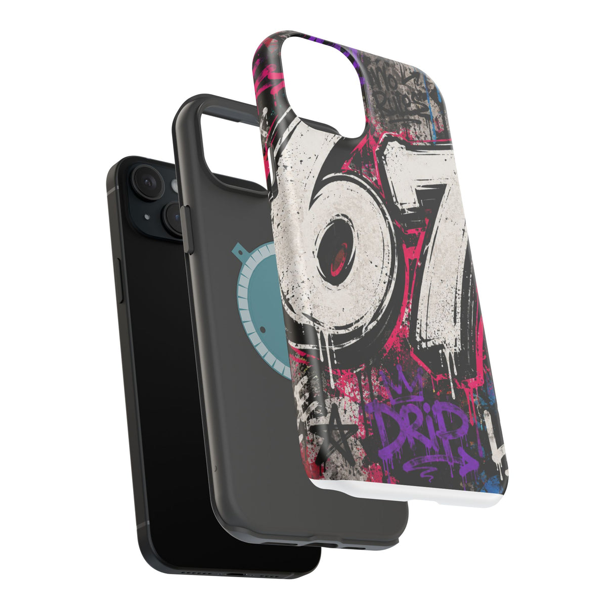 Graffiti '67' Magnetic Impact Phone Case — Urban Street Art iPhone Cover