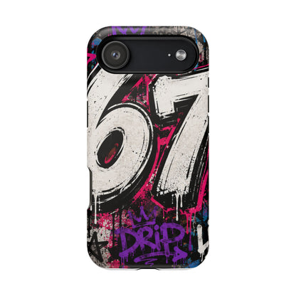 Graffiti '67' Magnetic Impact Phone Case — Urban Street Art iPhone Cover