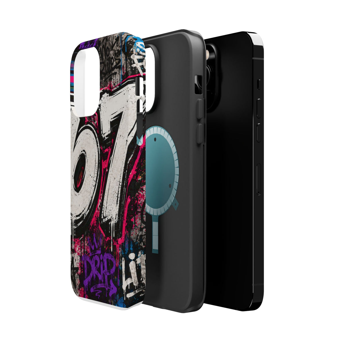 Graffiti '67' Magnetic Impact Phone Case — Urban Street Art iPhone Cover