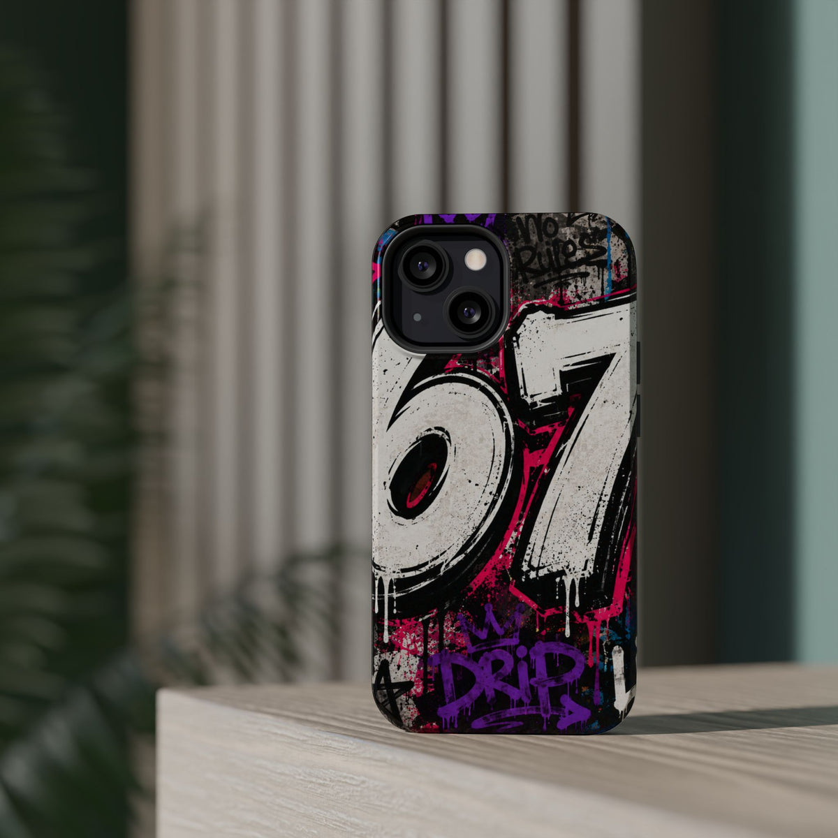 Graffiti '67' Magnetic Impact Phone Case — Urban Street Art iPhone Cover