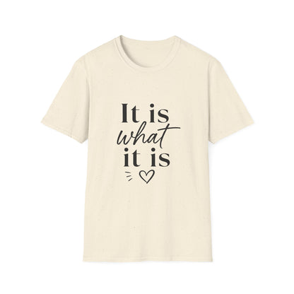 It Is What It Is T-Shirt — Casual Inspirational Quote Tee