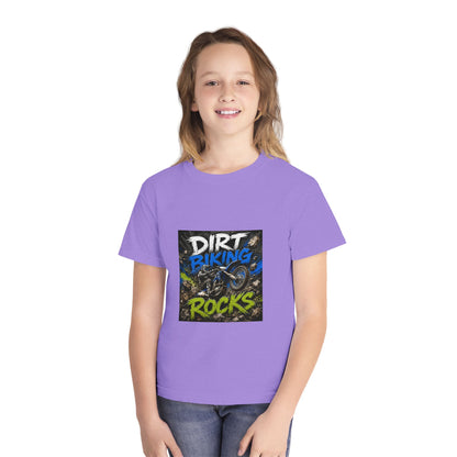 Dirt Biking Rocks Youth Tee
