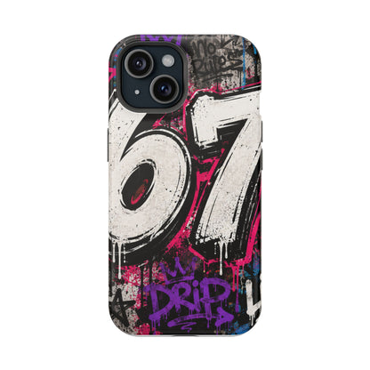 Graffiti '67' Magnetic Impact Phone Case — Urban Street Art iPhone Cover