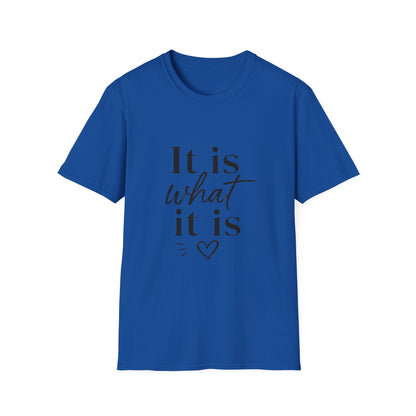 It Is What It Is T-Shirt — Casual Inspirational Quote Tee