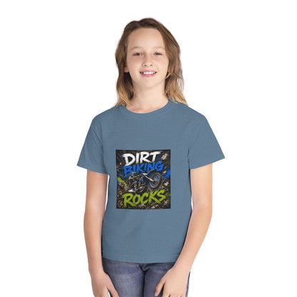 Dirt Biking Rocks Youth Tee