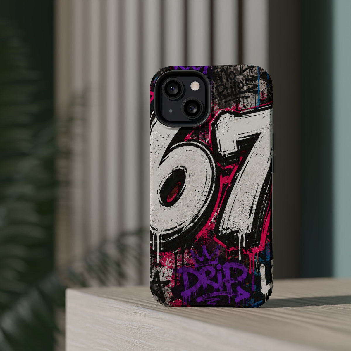 Graffiti '67' Magnetic Impact Phone Case — Urban Street Art iPhone Cover
