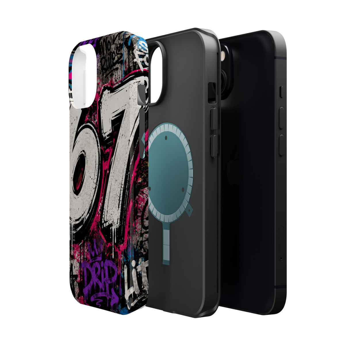 Graffiti '67' Magnetic Impact Phone Case — Urban Street Art iPhone Cover