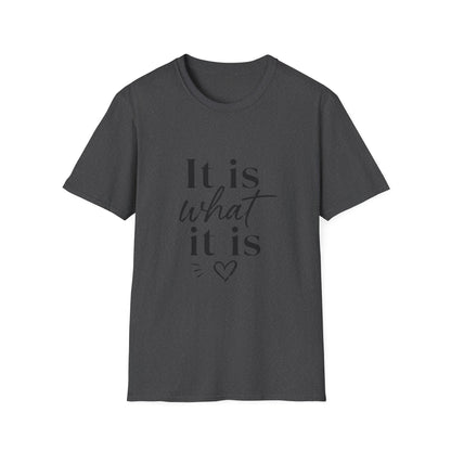It Is What It Is T-Shirt — Casual Inspirational Quote Tee