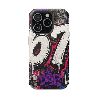 Graffiti '67' Magnetic Impact Phone Case — Urban Street Art iPhone Cover