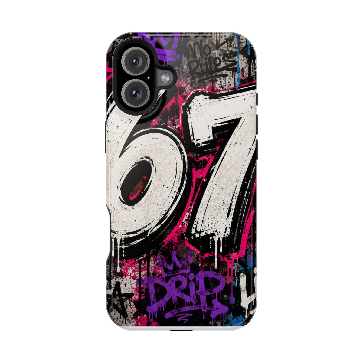 Graffiti '67' Magnetic Impact Phone Case — Urban Street Art iPhone Cover
