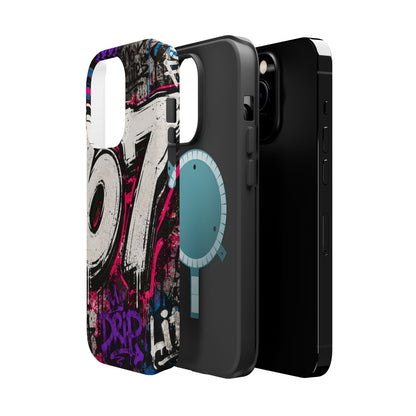 Graffiti '67' Magnetic Impact Phone Case — Urban Street Art iPhone Cover
