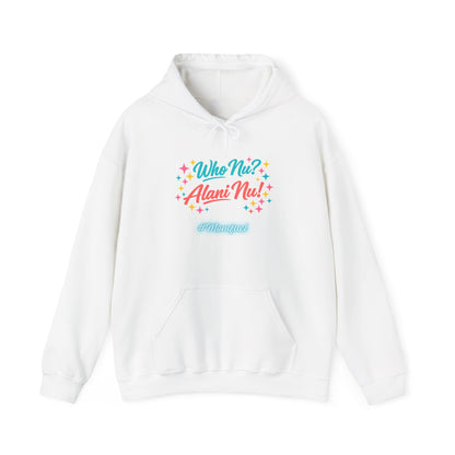 Who Nu? Alani Nu! Hoodie – Retro Sparkle Logo Pullover