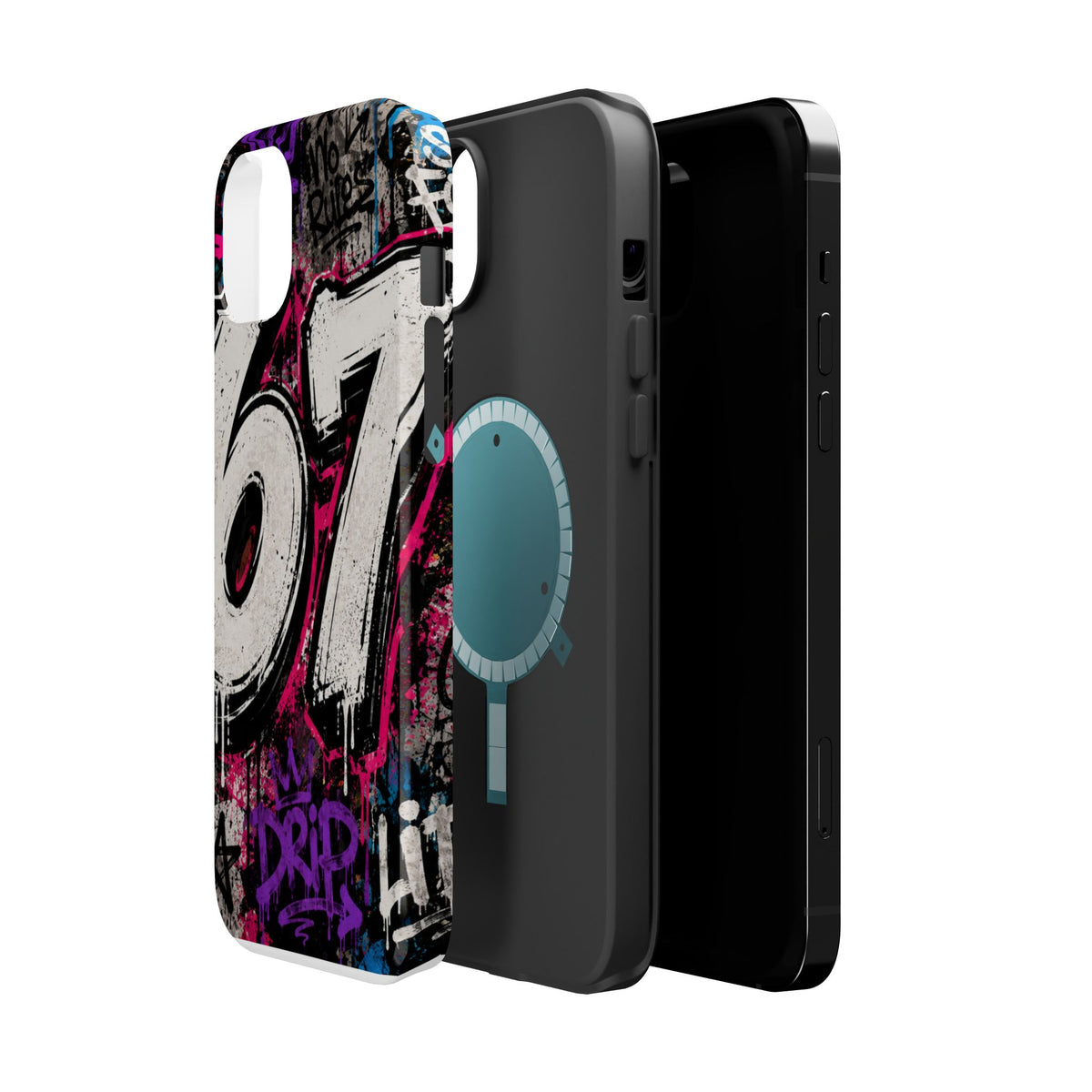 Graffiti '67' Magnetic Impact Phone Case — Urban Street Art iPhone Cover