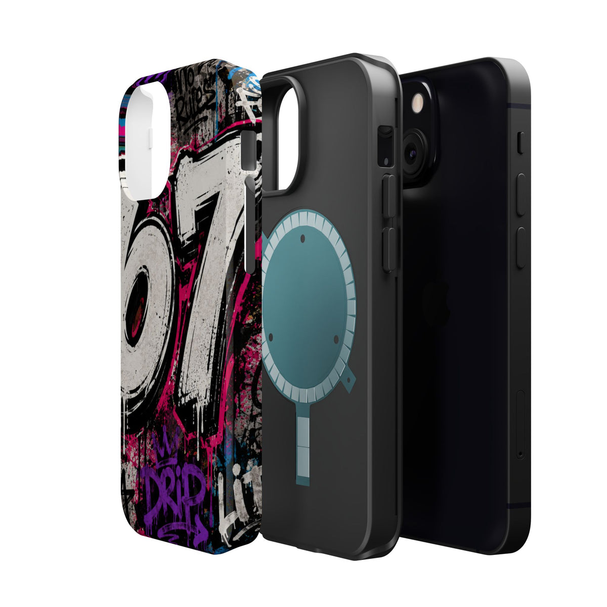 Graffiti '67' Magnetic Impact Phone Case — Urban Street Art iPhone Cover