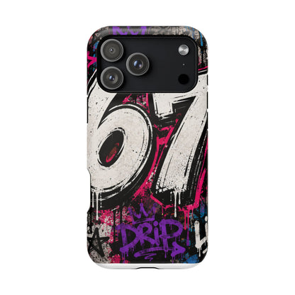 Graffiti '67' Magnetic Impact Phone Case — Urban Street Art iPhone Cover