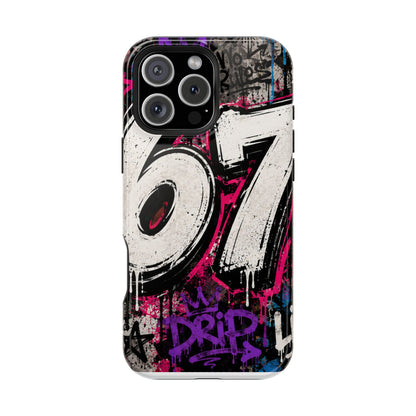 Graffiti '67' Magnetic Impact Phone Case — Urban Street Art iPhone Cover