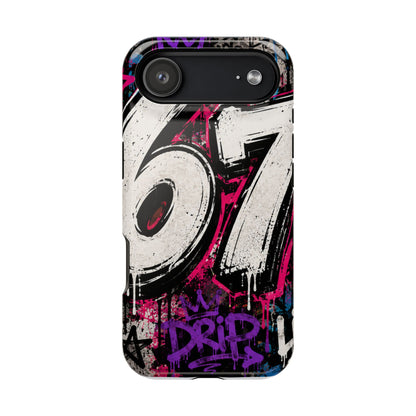 Graffiti '67' Magnetic Impact Phone Case — Urban Street Art iPhone Cover