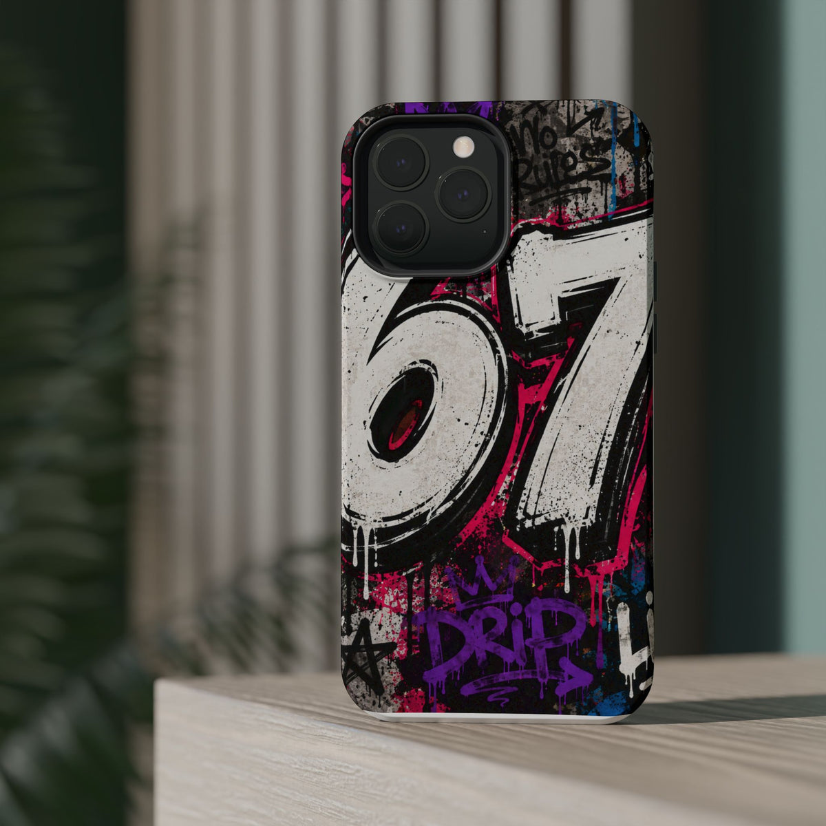 Graffiti '67' Magnetic Impact Phone Case — Urban Street Art iPhone Cover