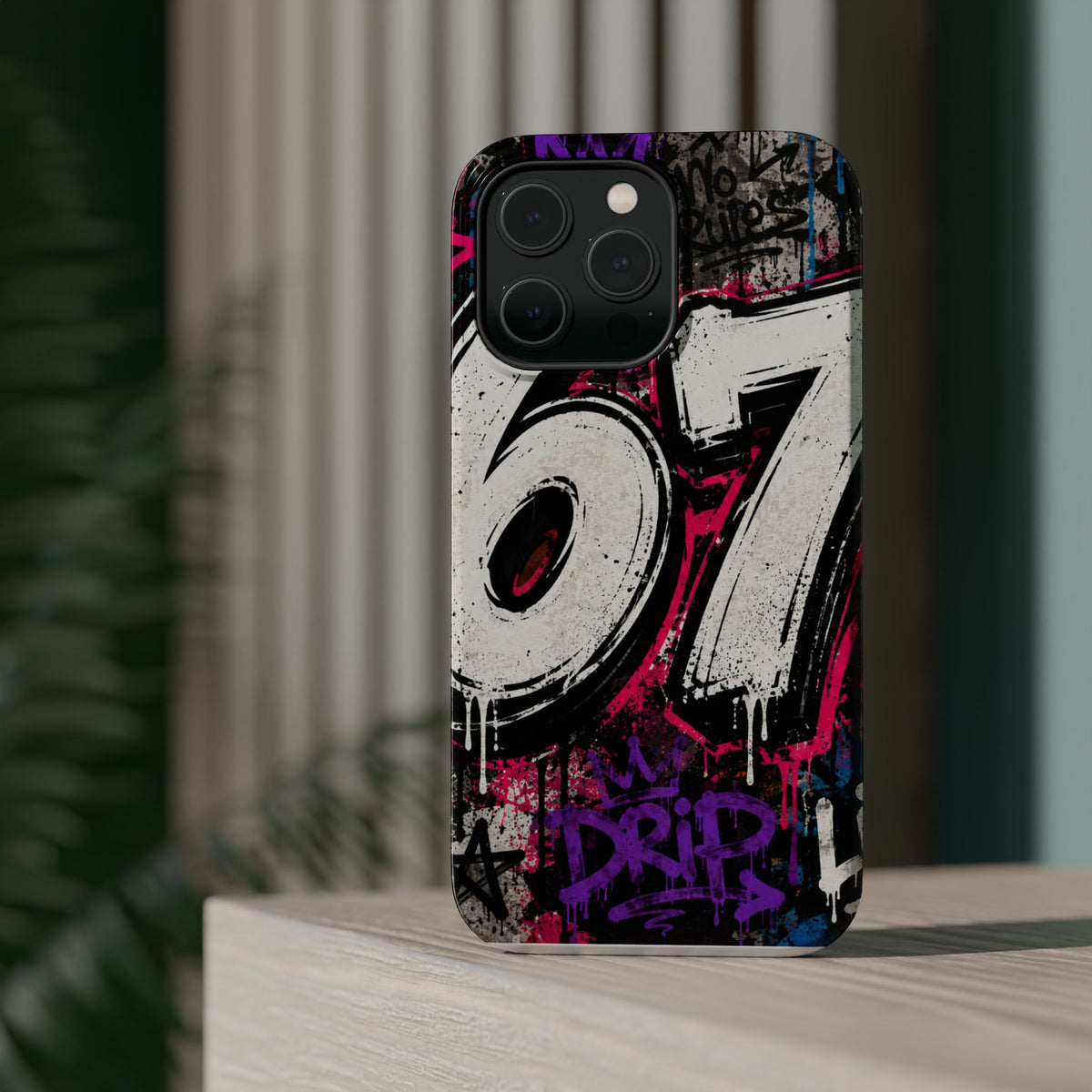 Graffiti '67' Magnetic Impact Phone Case — Urban Street Art iPhone Cover