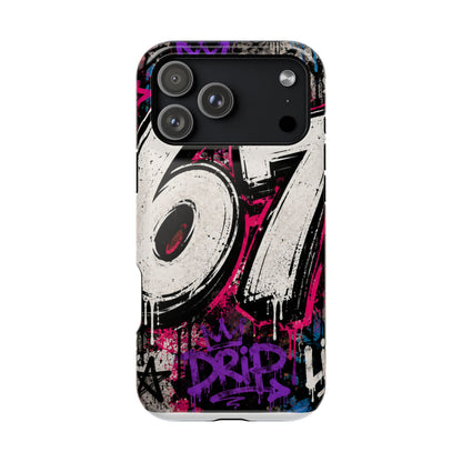 Graffiti '67' Magnetic Impact Phone Case — Urban Street Art iPhone Cover