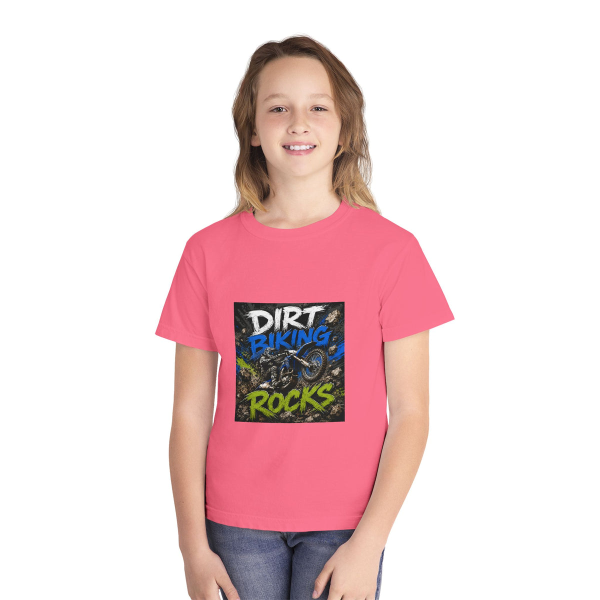 Dirt Biking Rocks Youth Tee
