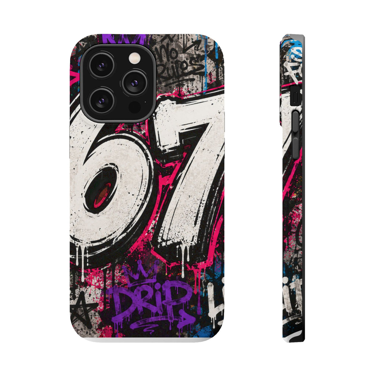 Graffiti '67' Magnetic Impact Phone Case — Urban Street Art iPhone Cover