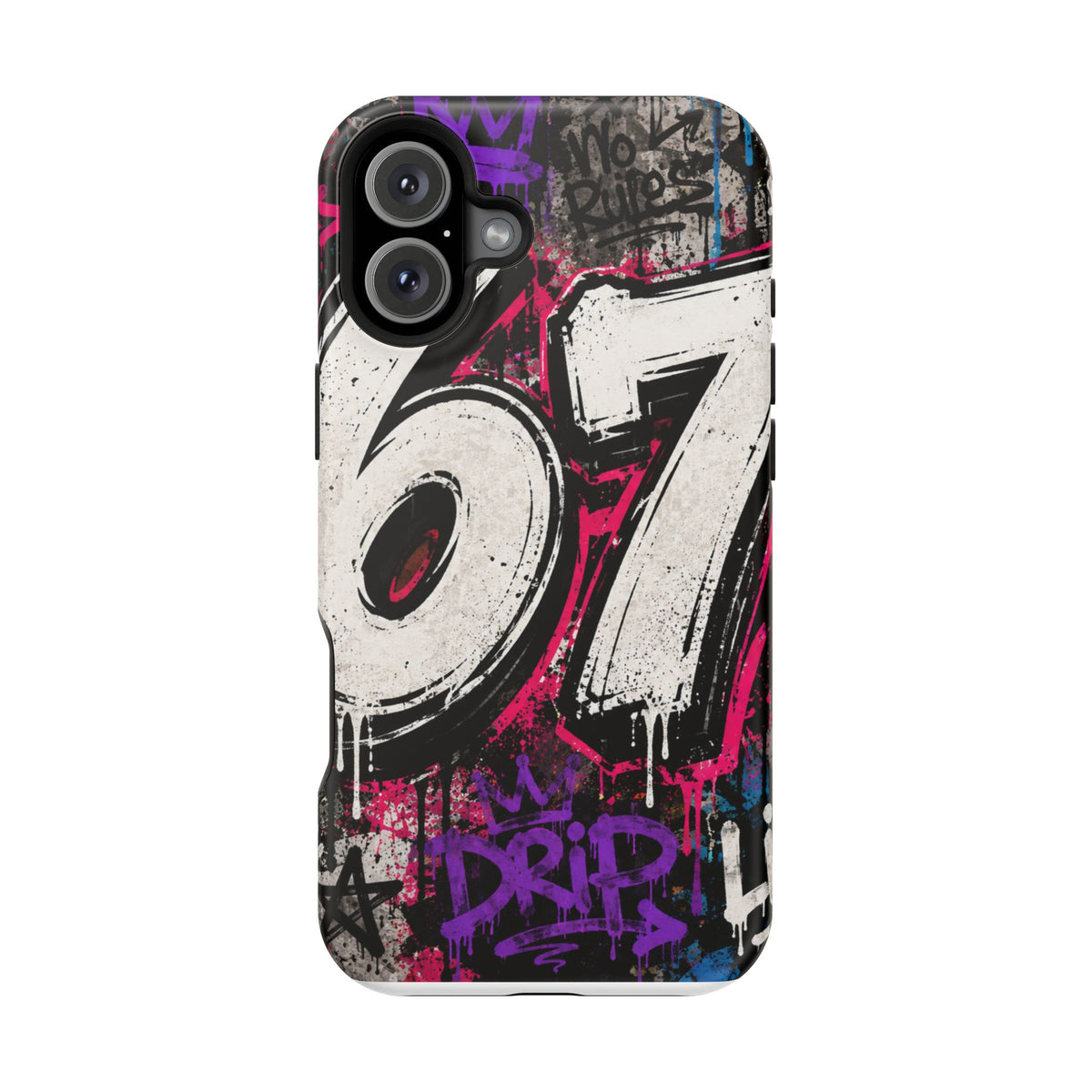 Graffiti '67' Magnetic Impact Phone Case — Urban Street Art iPhone Cover