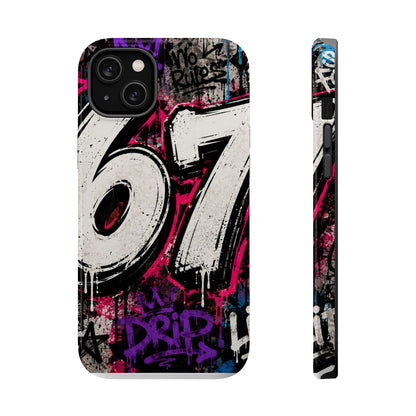 Graffiti '67' Magnetic Impact Phone Case — Urban Street Art iPhone Cover