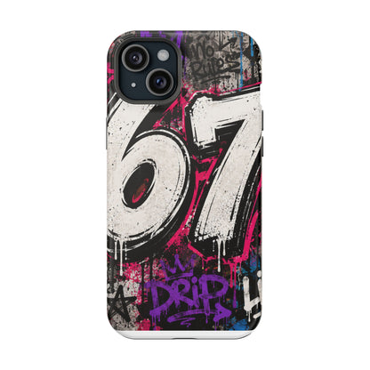 Graffiti '67' Magnetic Impact Phone Case — Urban Street Art iPhone Cover