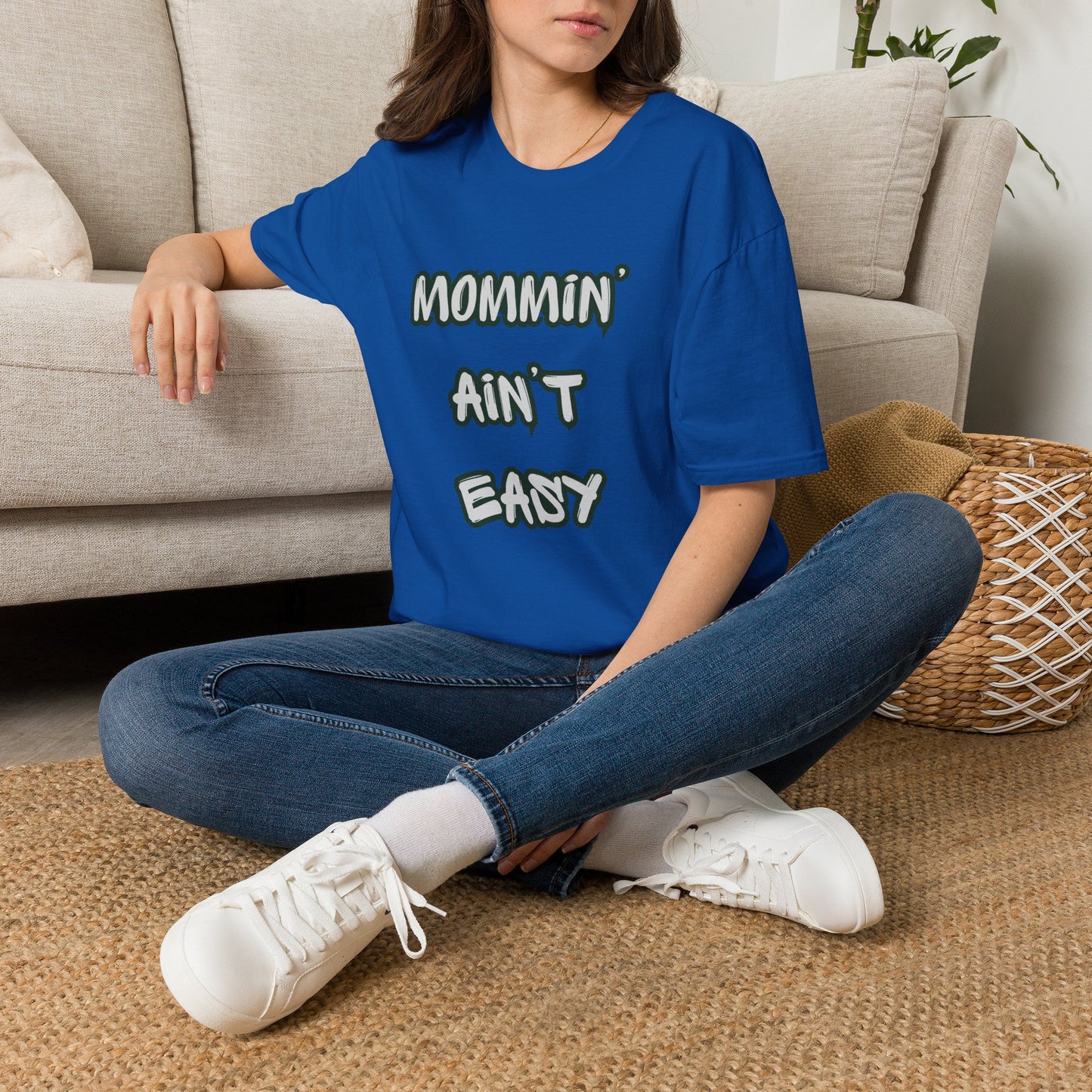 Mommin' Ain't Easy T-Shirt — Funny Mom Graphic Tee for New Moms & Mother's Day