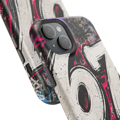Graffiti '67' Magnetic Impact Phone Case — Urban Street Art iPhone Cover