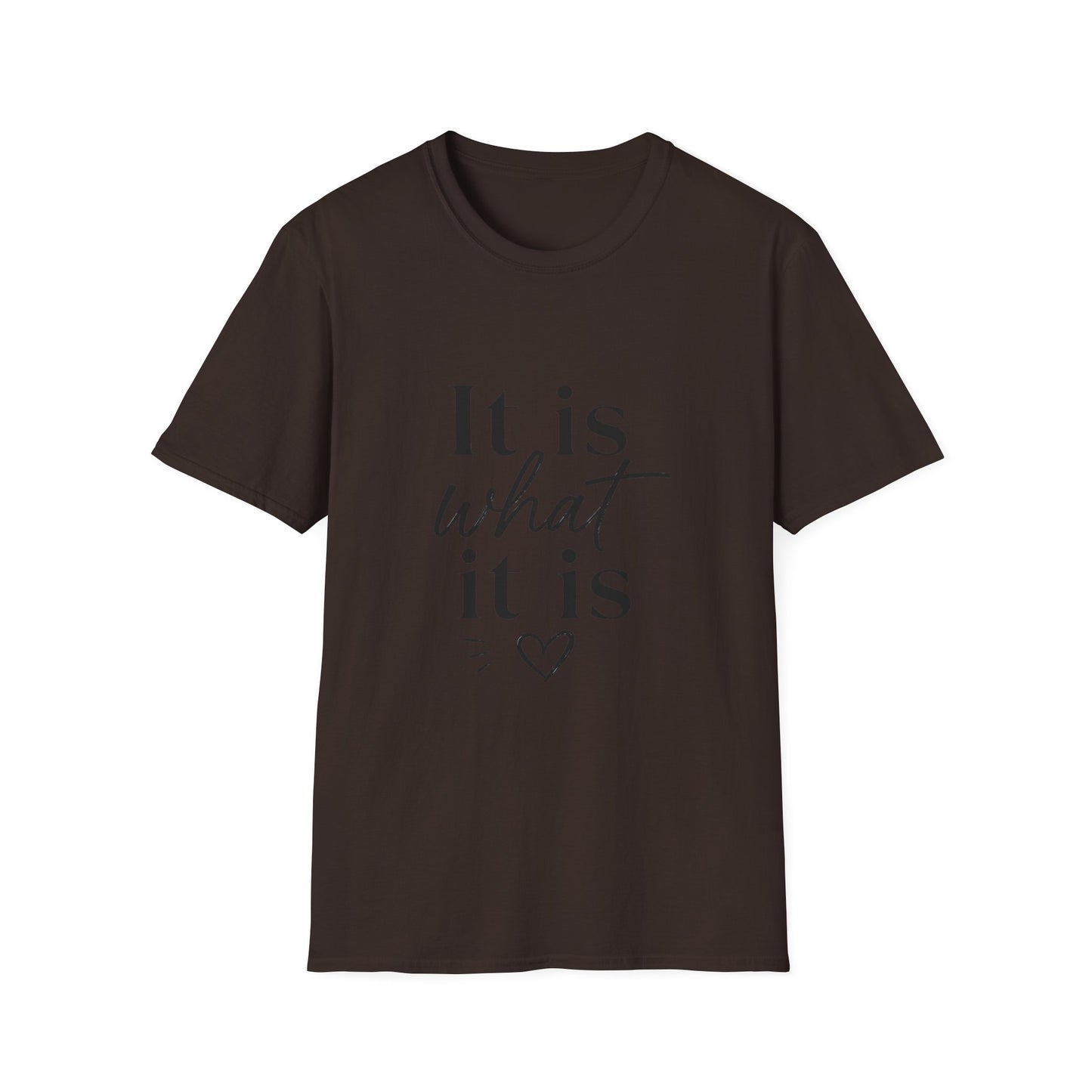 It Is What It Is T-Shirt — Casual Inspirational Quote Tee