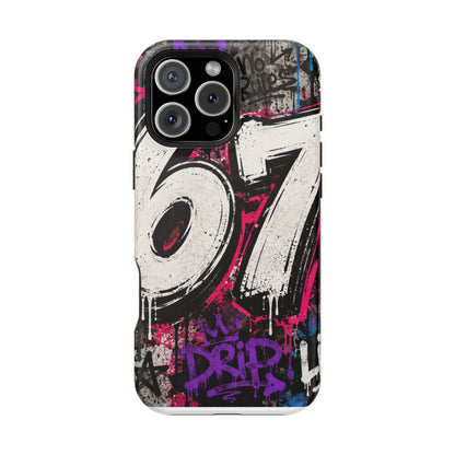 Graffiti '67' Magnetic Impact Phone Case — Urban Street Art iPhone Cover