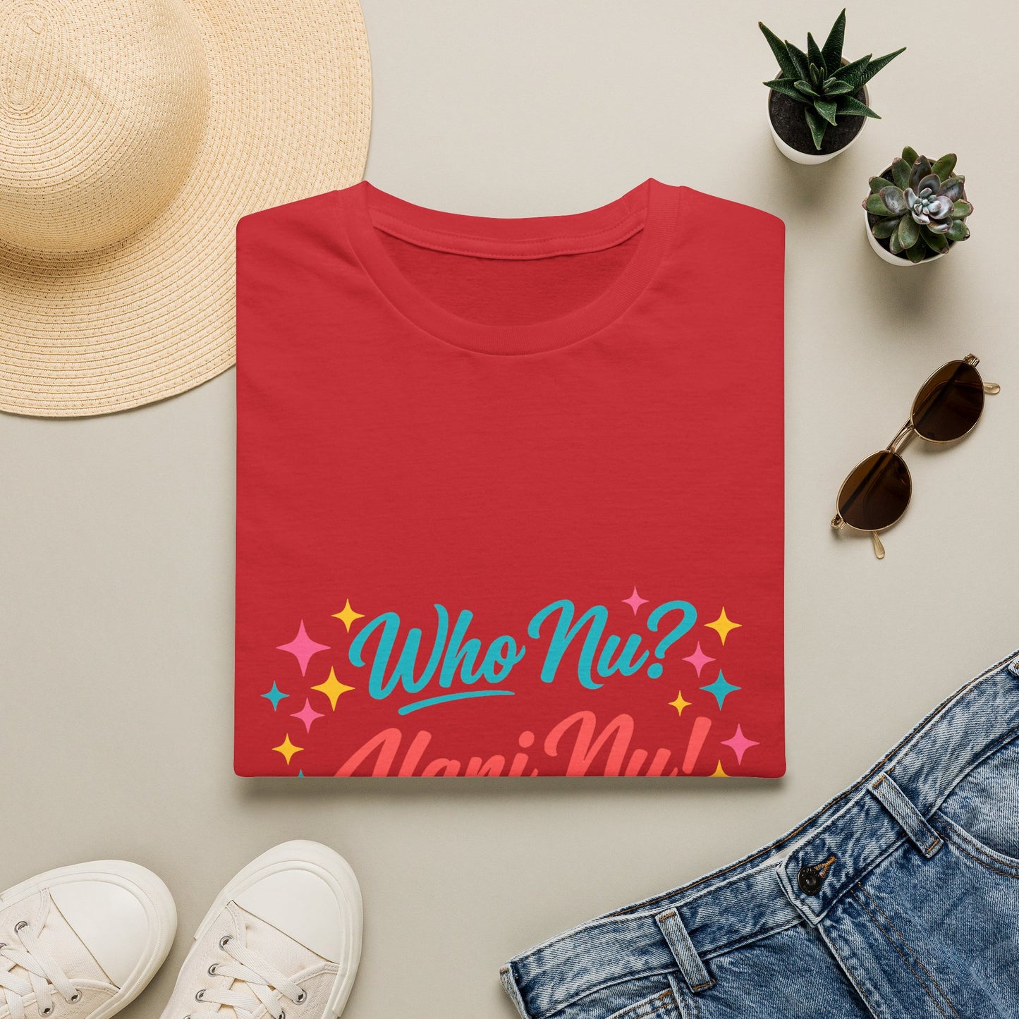 Who Nu? Alani Nu! T-Shirt — Retro Sparkle Graphic Tee