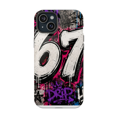 Graffiti '67' Magnetic Impact Phone Case — Urban Street Art iPhone Cover