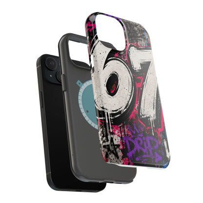 Graffiti '67' Magnetic Impact Phone Case — Urban Street Art iPhone Cover