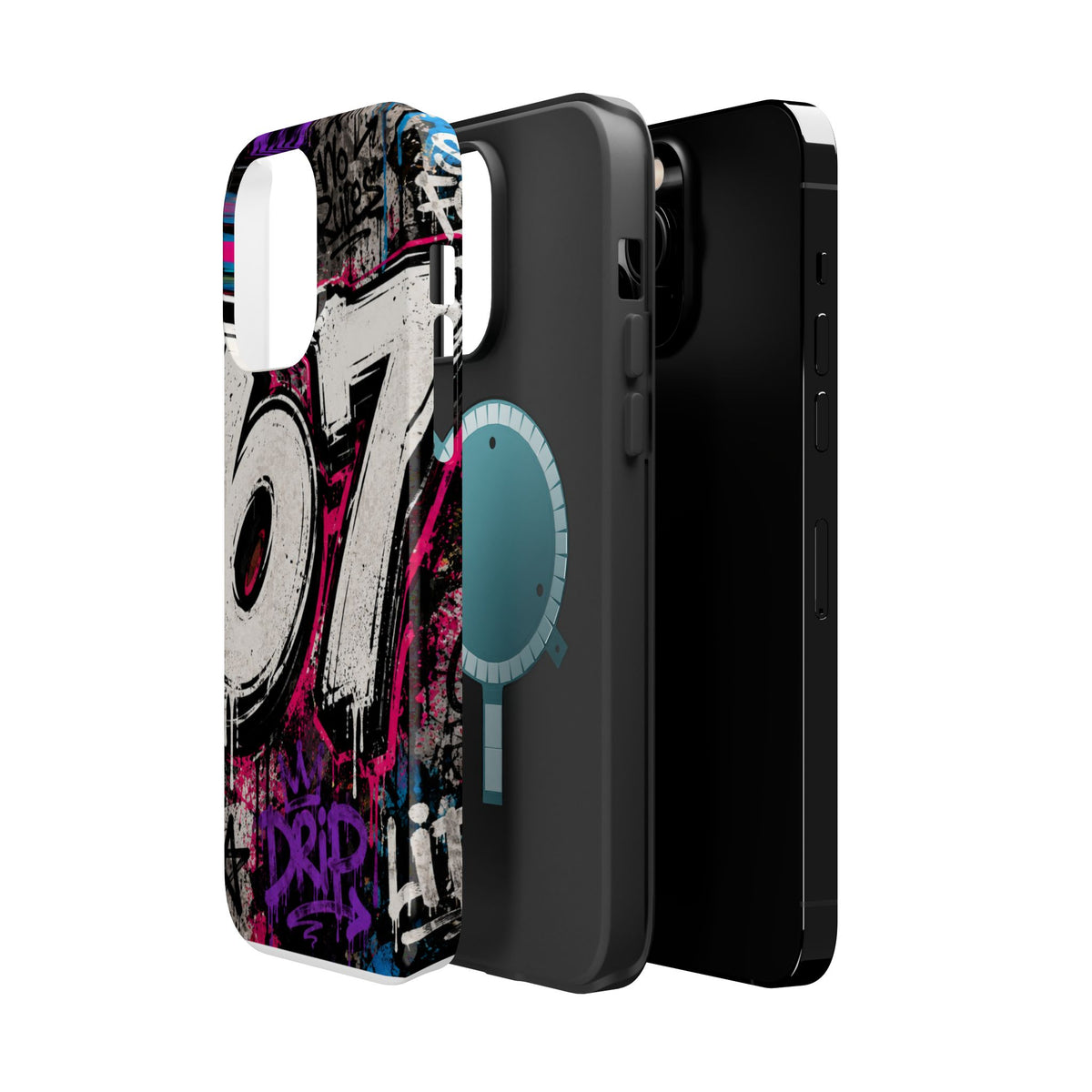 Graffiti '67' Magnetic Impact Phone Case — Urban Street Art iPhone Cover