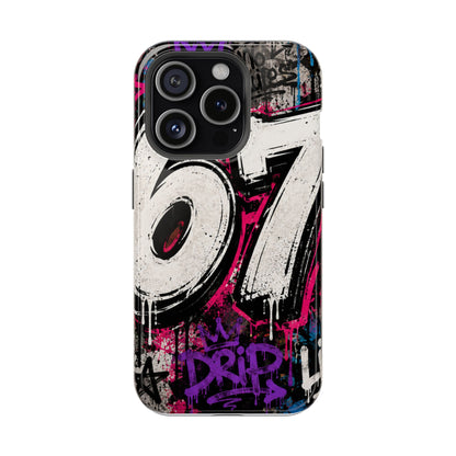 Graffiti '67' Magnetic Impact Phone Case — Urban Street Art iPhone Cover