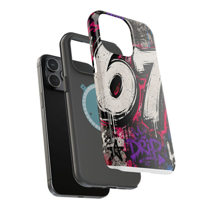 Graffiti '67' Magnetic Impact Phone Case — Urban Street Art iPhone Cover