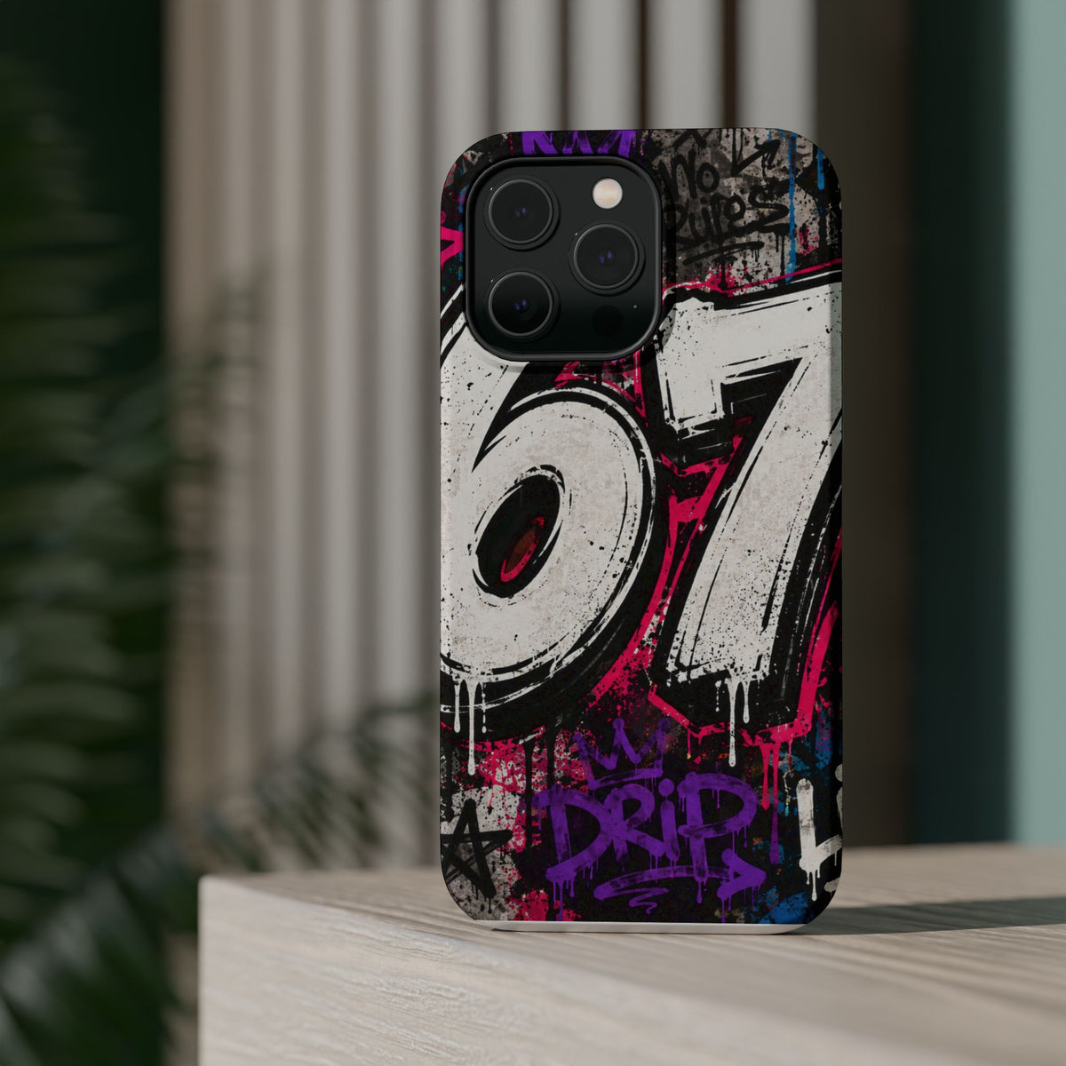 Graffiti '67' Magnetic Impact Phone Case — Urban Street Art iPhone Cover