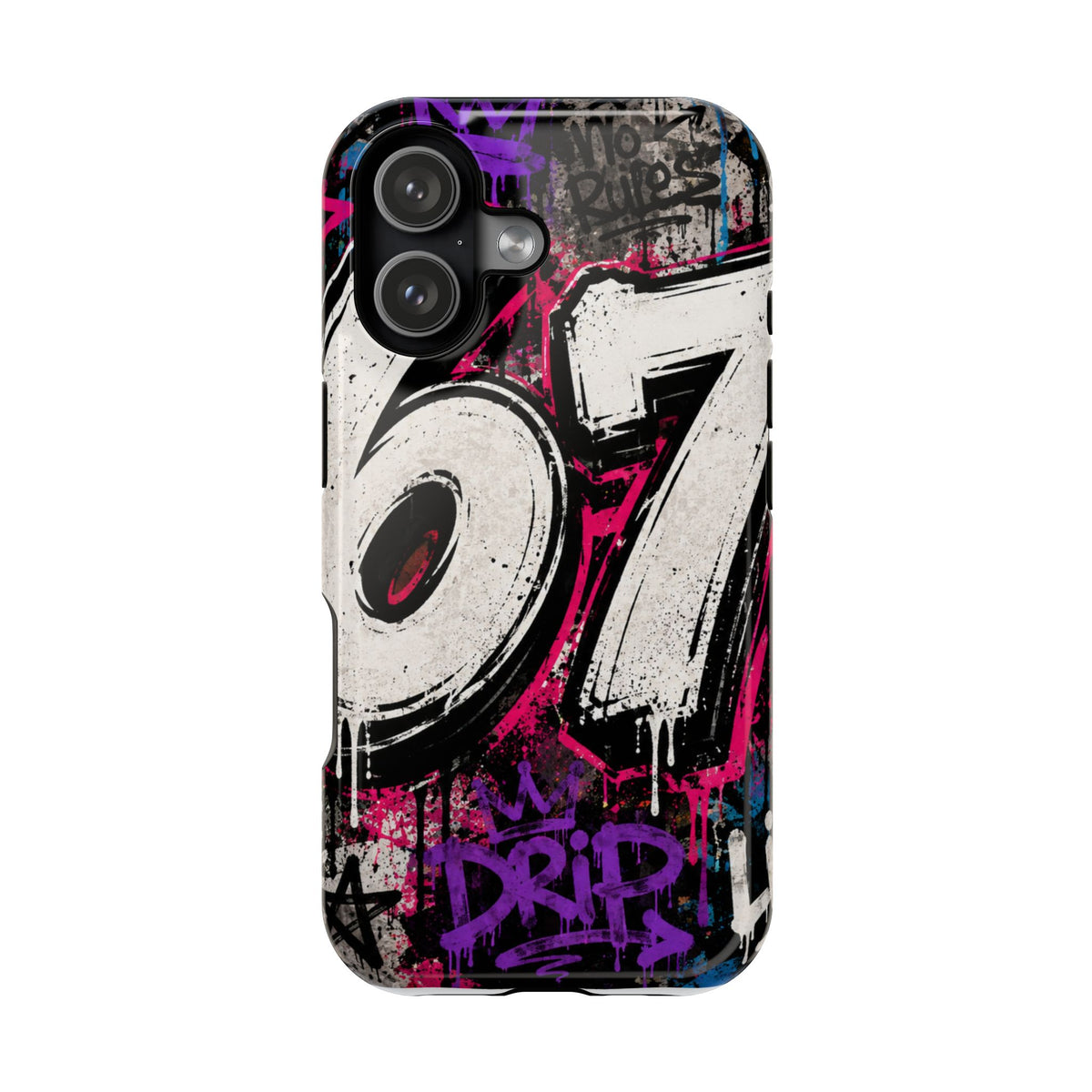 Graffiti '67' Magnetic Impact Phone Case — Urban Street Art iPhone Cover