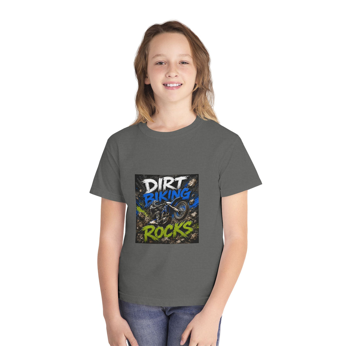 Dirt Biking Rocks Youth Tee