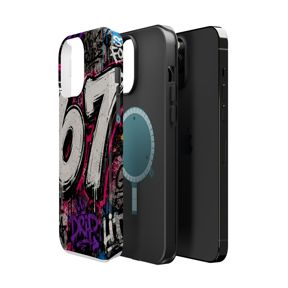 Graffiti '67' Magnetic Impact Phone Case — Urban Street Art iPhone Cover