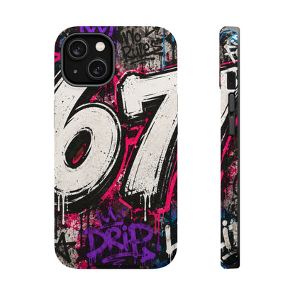 Graffiti '67' Magnetic Impact Phone Case — Urban Street Art iPhone Cover