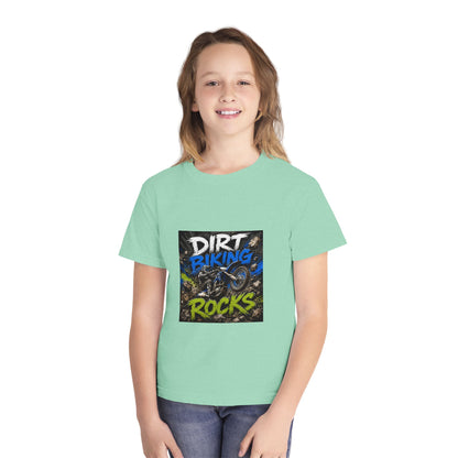 Dirt Biking Rocks Youth Tee